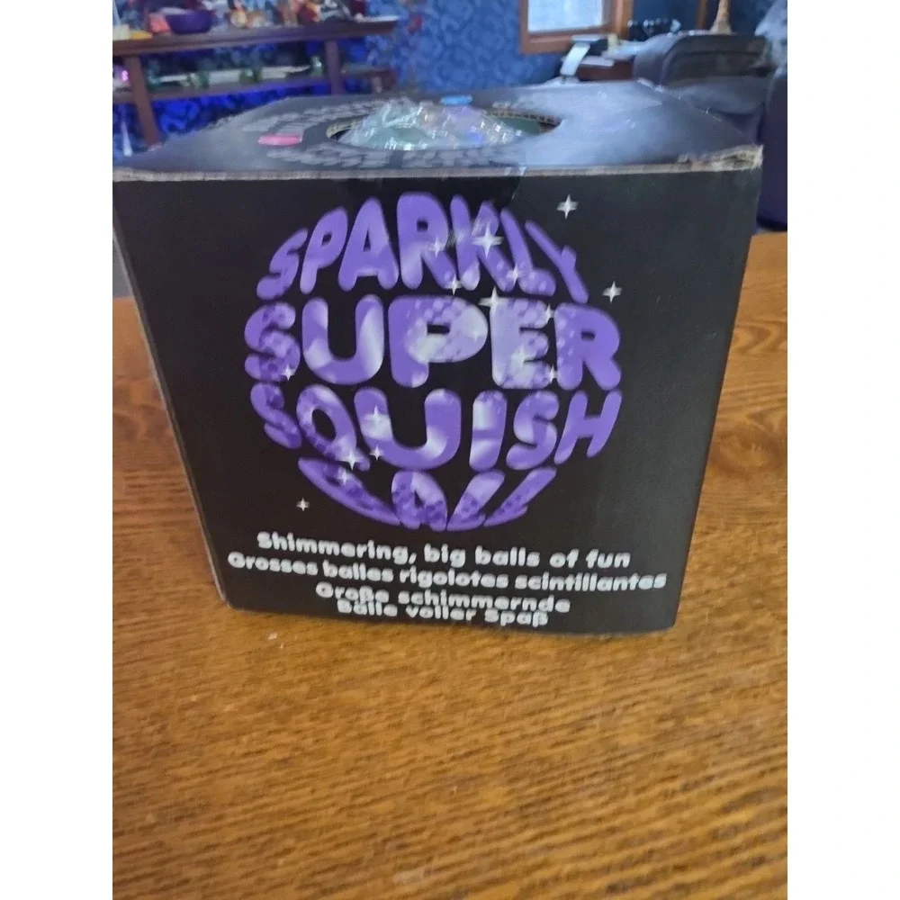 Scrunchems Sparkly Super‎ Squish Ball Blue One for Fun